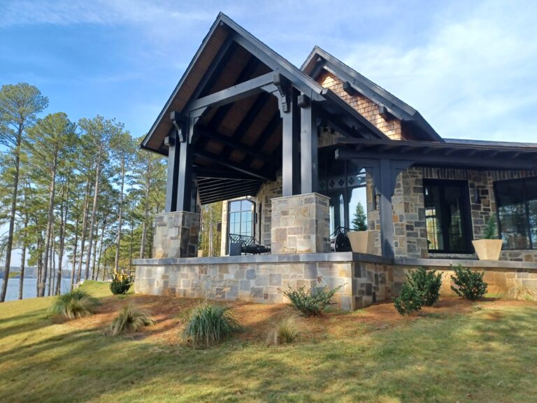 Hybrid Timber Frame Project at Logan Martin Lake